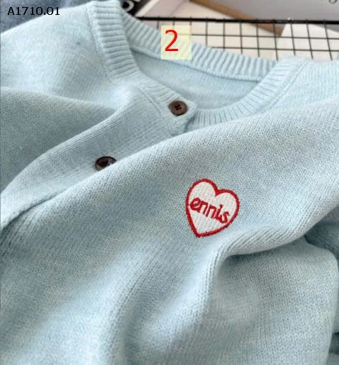 ÁO CARDIGAN LEN THÊU HÌNH TIM CHO NỮ  - sỉ 165k
