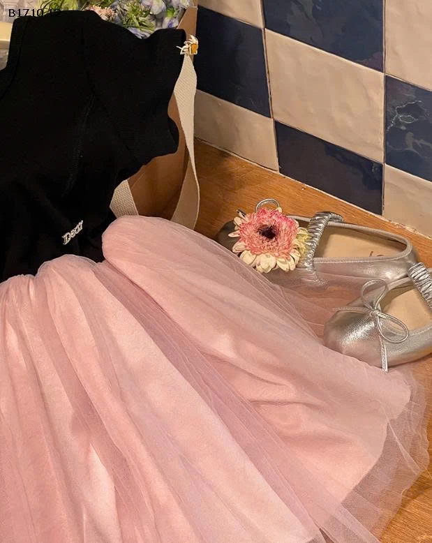 VÁY BALE HỒNG 25D214 AMBB-Giá sỉ  size 90-150: 215k  size 160: 235k  size 170: 255k 