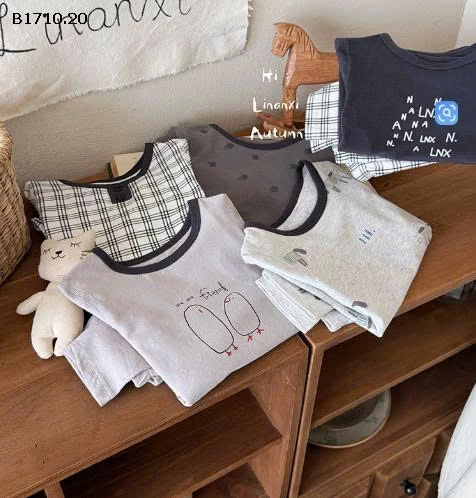 Bộ ngủ mặc nhà thu đông cho bé nhà Linaxi - sỉ 133k 