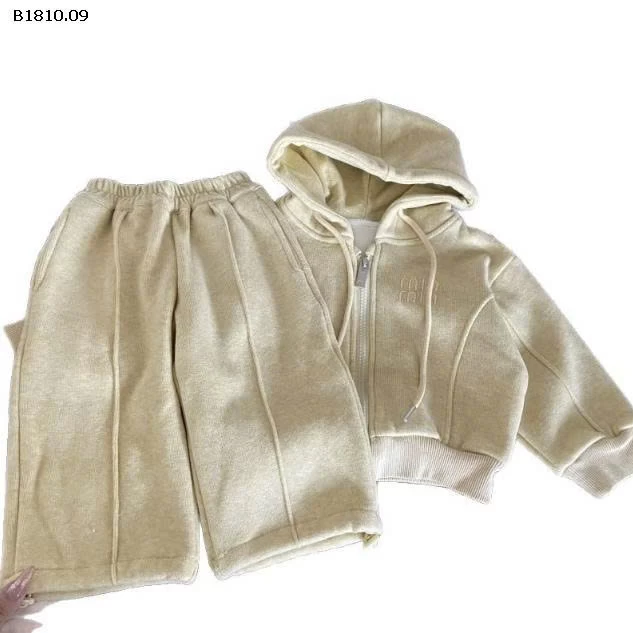 SÉT NỈ MIN ÁO KHOÁC BÉ GÁI-Giá sỉ 245k