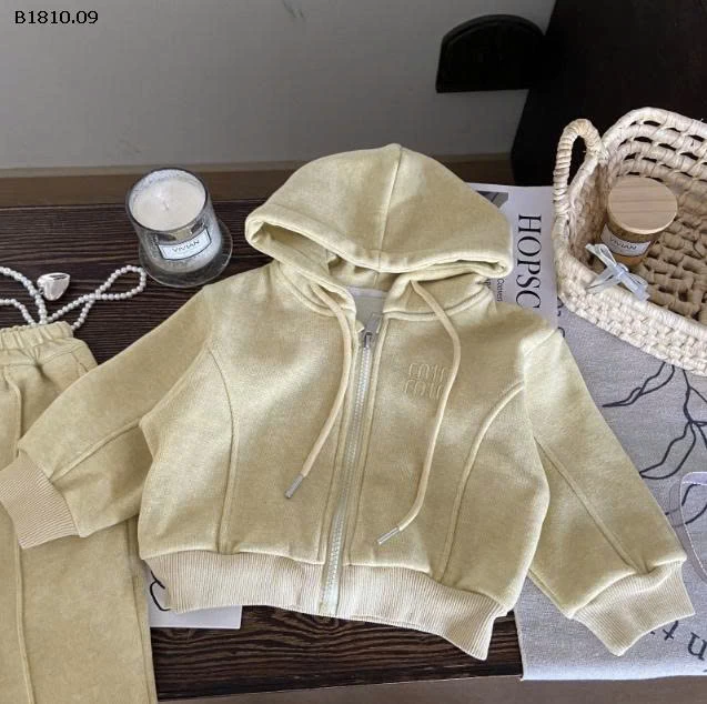 SÉT NỈ MIN ÁO KHOÁC BÉ GÁI-Giá sỉ 245k