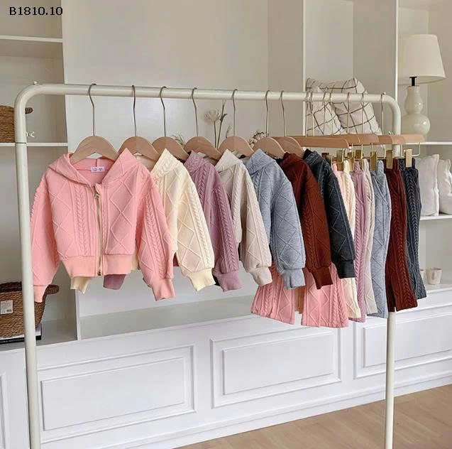 bộ đồ len xoắn dày dặn cho bé gái- sỉ 225k