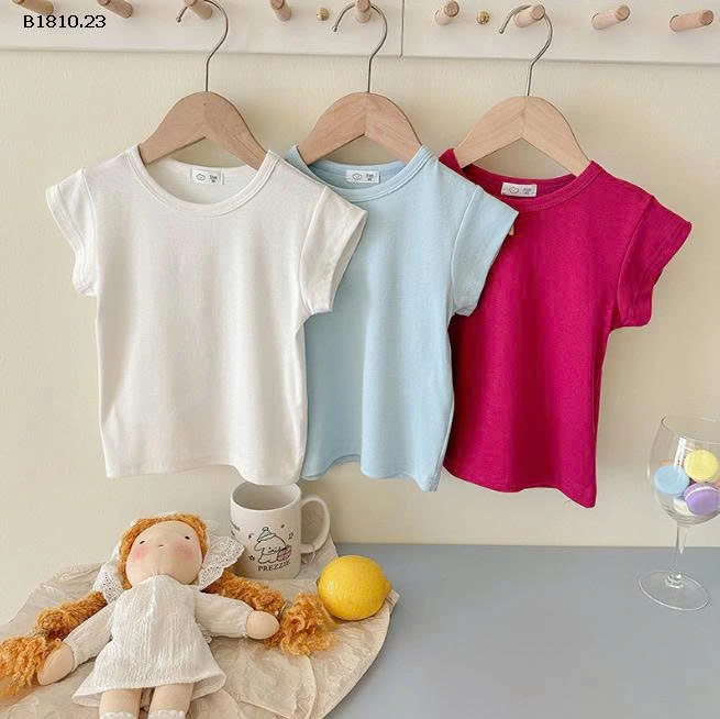 Áo thun Lyocell dáng ôm tay ngắn sát nách cho bé gái - sỉ giá 72k/chiếc