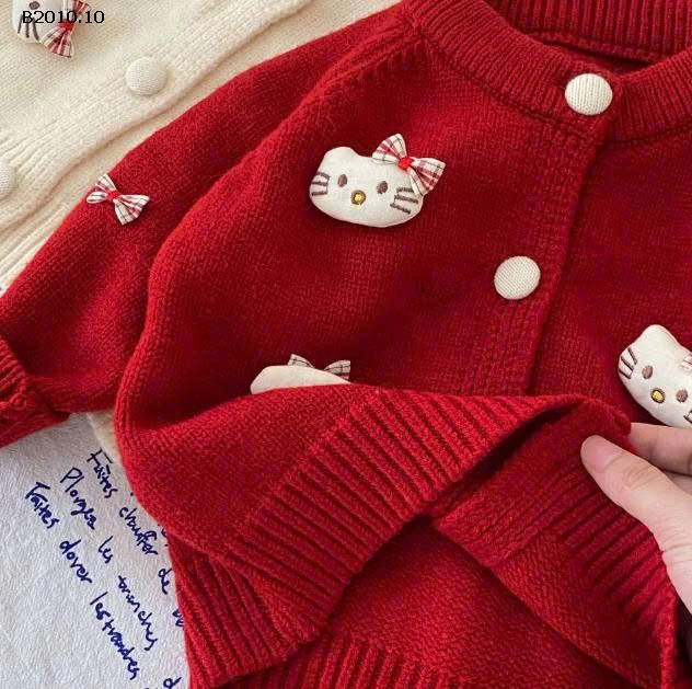 ÁO CARDIGAN MÈO KITTY BG-Giá sỉ ÁO CARDIGAN giá   186k quần  : 93k 
