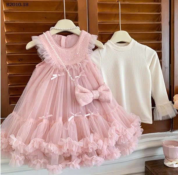 VÁY NƠ TUTU KÈM ÁO-Giá sỉ 284k