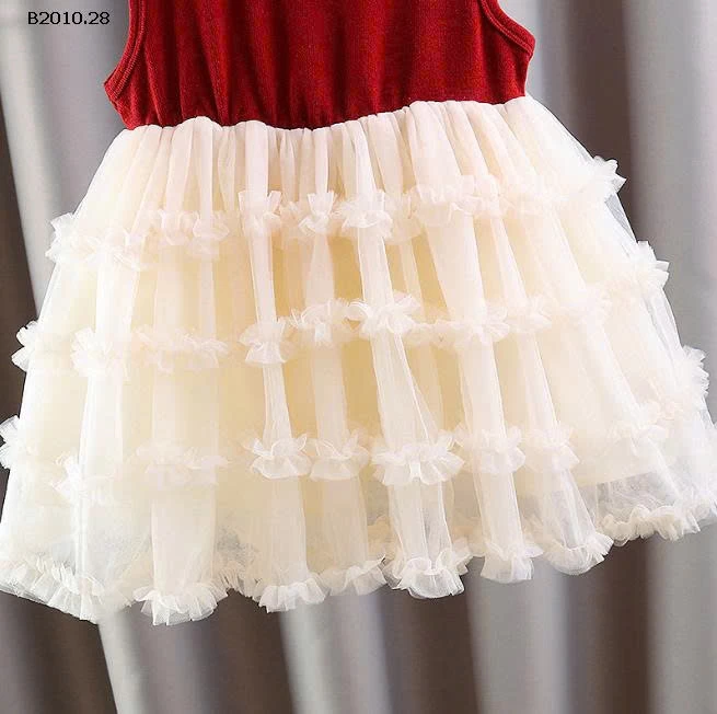 SET ÁO CDG + VÁY SÁT NÁCH VOAN TẦNG-Giá sỉ 155k