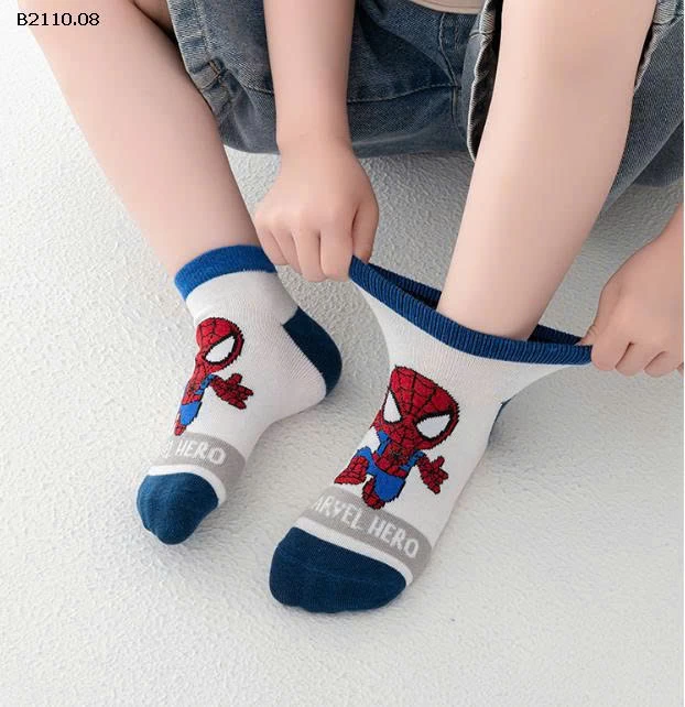 SET 5 ĐÔI TẤT SIÊU NHÂN  BÉ  - Giá sỉ 65k/set 5 đôi 