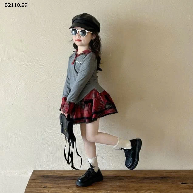 SET ÁO DÀI TAY MIX CV KẺ BG- Giá sỉ áo: 143k  cv: 180k  cả set: 303k 