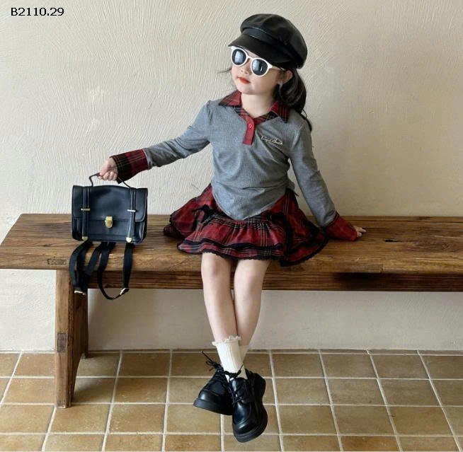 SET ÁO DÀI TAY MIX CV KẺ BG- Giá sỉ áo: 143k  cv: 180k  cả set: 303k 