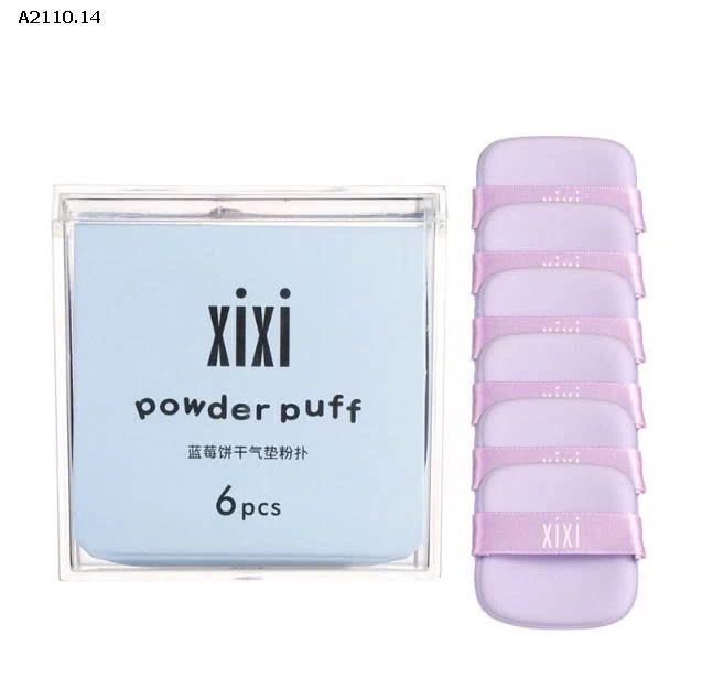 HỘP MÚT ĐÁNH NỀN MỀM MỊN 6 CÁI-Giá sỉ 55k/set 2 hộp cùng màu 