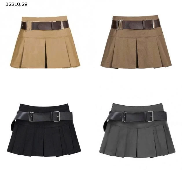 Chân váy kèm belt mang lên phom đep lắm chị em- sỉ 155k