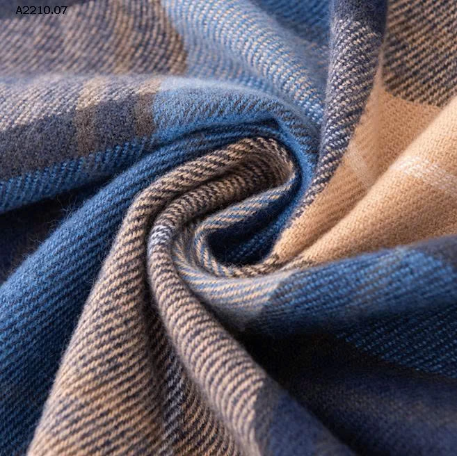 KHĂN CHOÀNG KẺ CARO Cashmere -Giá sỉ 75k