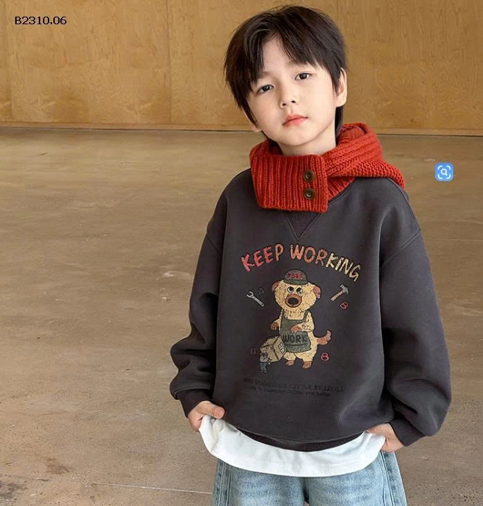 ÁO NỈ AMBB bé trai-Giá sỉ   sz 90-150: 174k sz 160: 188k sz 170 : 199k