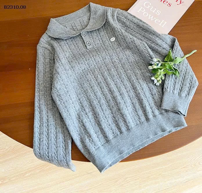 Áo len dệt kim ve nhỏ ấm áp cho trẻ  nhà AMBB - giá sỉ  size : 90- 150 giá 160k size : 160 giá  173k 