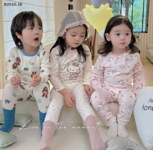 Bộ quần áo cho bé IU Hey honey -  giá sỉ  size 90-110  giá 132k size 120-130 giá 144k size 140-150 giá 156k