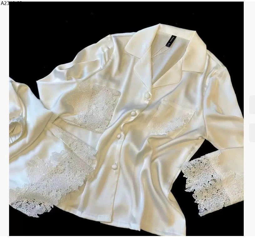 BỘ PIJAMA PHỐI REN NỮ- sỉ 220k