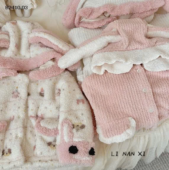 BỘ NGỦ LÔNG TAI THỎ LINANXI-Giá sỉ 255k