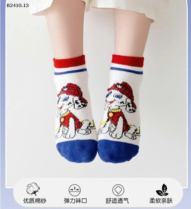 Tất chống trượt chuẩn nhà Minliu socks -Giá sỉ 93k/set 10 đôi 