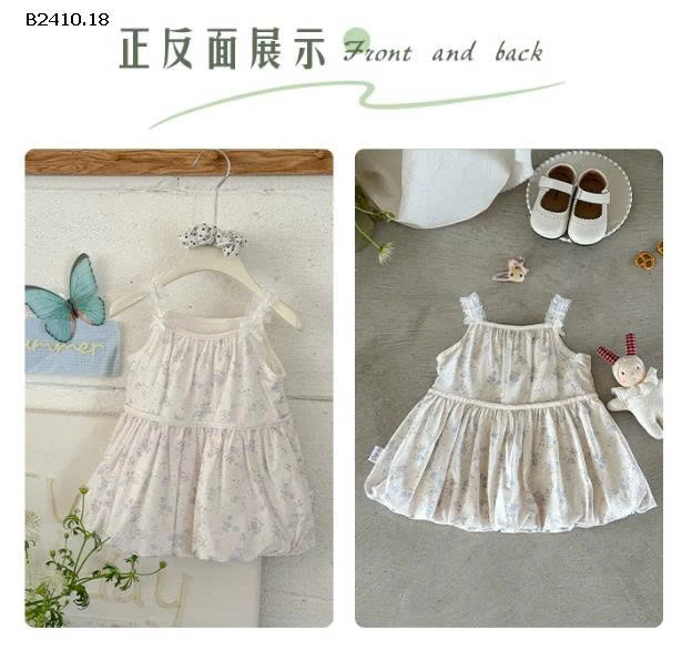 Váy yếm hoa thời trang bé gái-sỉ 176k