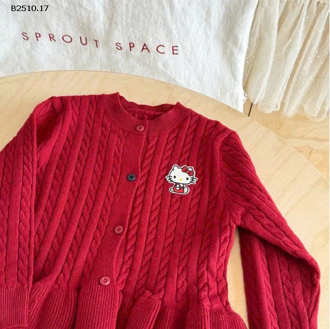 ÁO LEN ĐỎ KITTY -Giá sỉ 168k