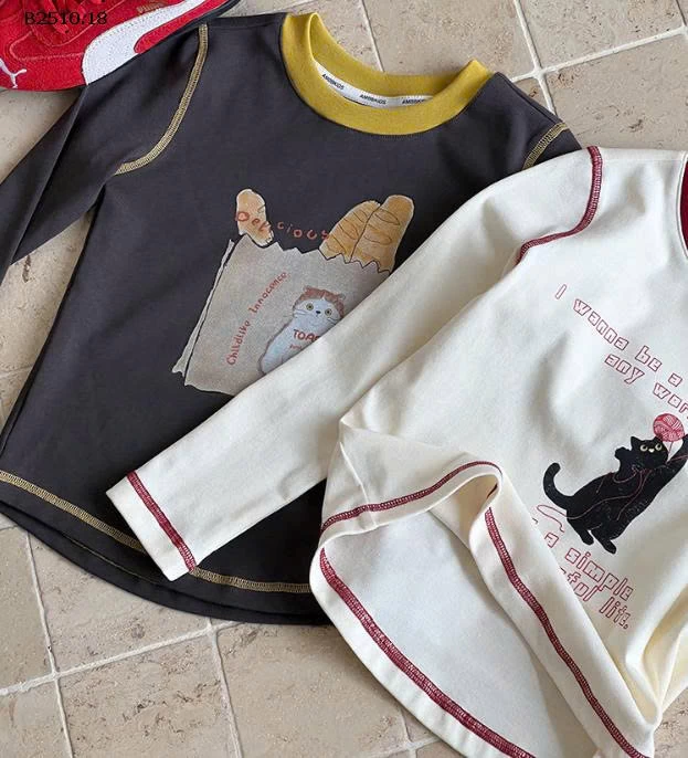 ÁO THUN DÁNG ÔM HỌA TIẾT DỄ THƯƠNG AMBB-Giá sỉ  sz 90-150: 124k sz 160: 136k sz 170: 149k