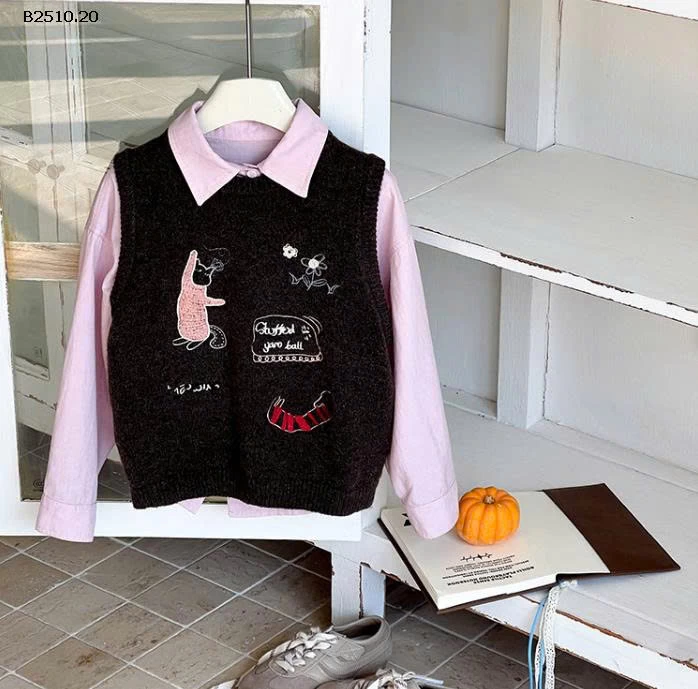 ÁO GILE LÊN HỌA TIẾT AMBB-Giá sỉ  sz 90-150: 156k sz 160: 173k