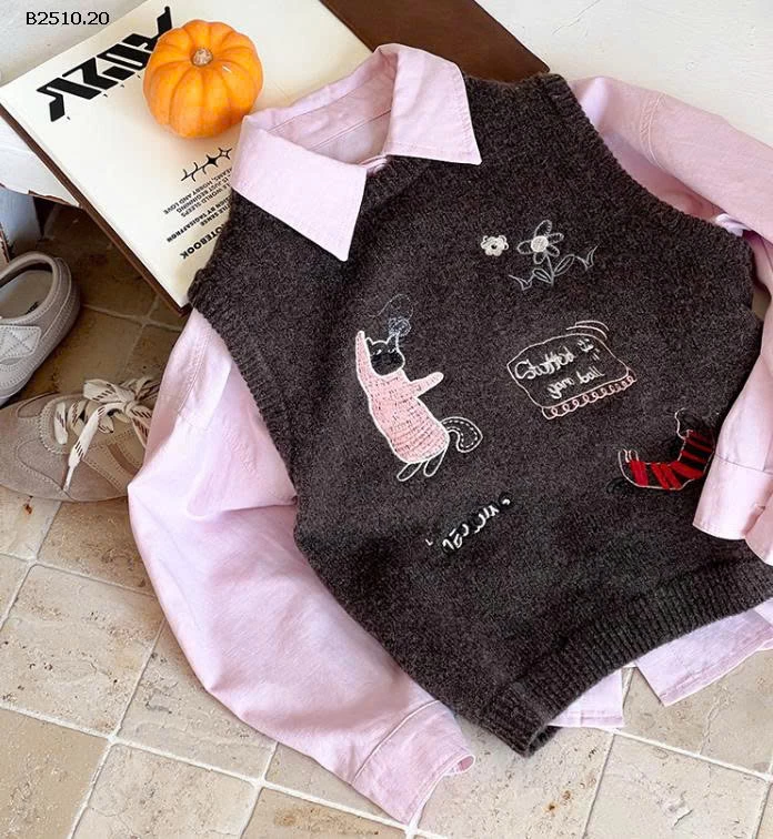 ÁO GILE LÊN HỌA TIẾT AMBB-Giá sỉ  sz 90-150: 156k sz 160: 173k