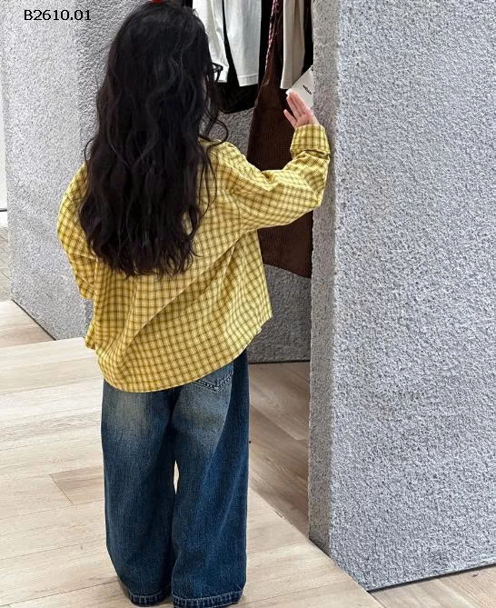 ÁO SƠ MI BÉ GÁI AMBB -Giá sỉ  sz 90-150 : áo 162k, quần 212k sz 160 : áo 173k , quần 226k sz 170 : áo 187k, quần 247k