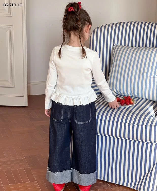 Áo thun tay dài Amo Beibei cho bé gái-Giá sỉ  sz 90-150: 105k   sz 160: 115k    sz 170: 129k