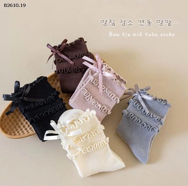 SET 5 TẤT NƠ BÈO BG- Giá sỉ 105k/sét 