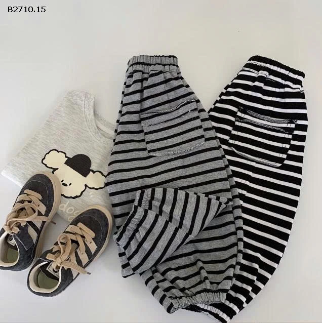 Quần dài sọc ống rộng co giãn  nhà Huzhou Zhili - sỉ 150k 