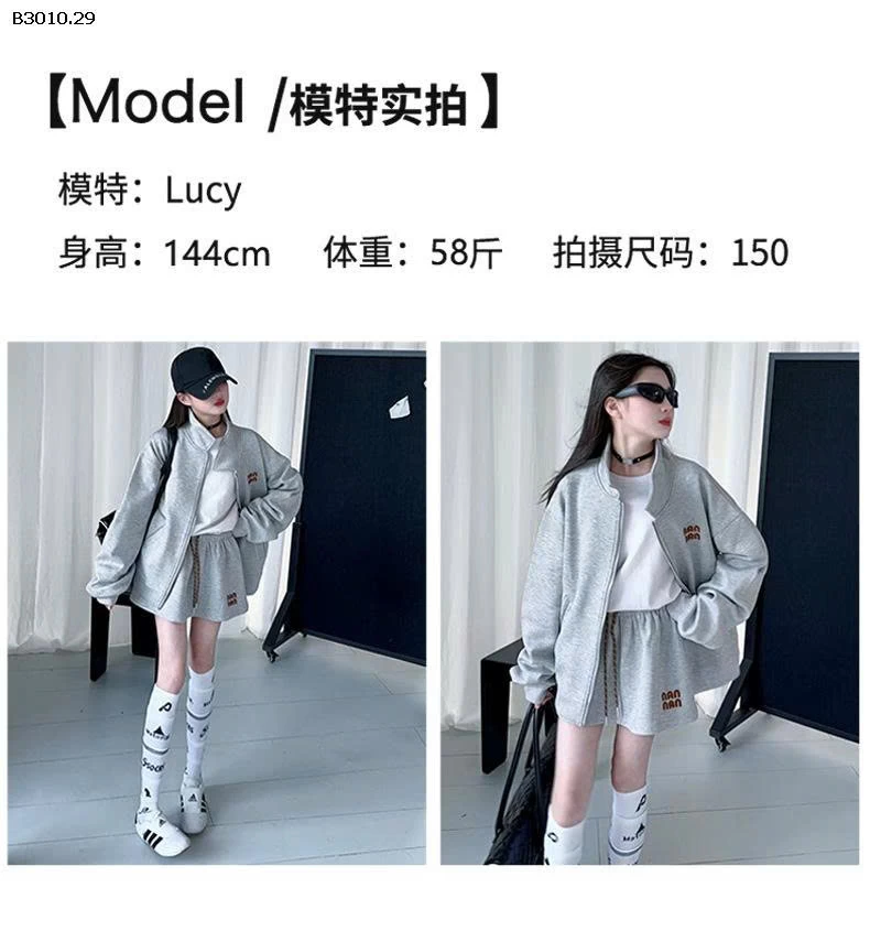  BỘ KHOÁC NỈ BÉ GÁI -Giá sỉ 285k/set 