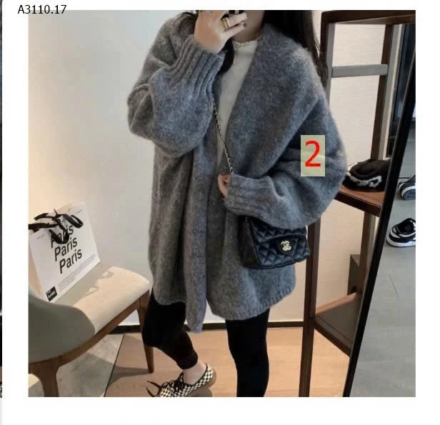 KHOÁC LEN LÔNG THỎ DÁNG ĐAI- sỉ 192k