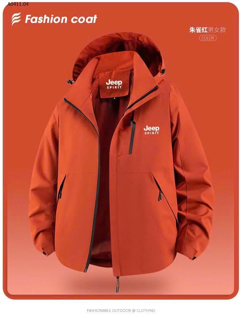 ÁO GIÓ 2 LỚP – JEEP AUTH - sỉ 303k