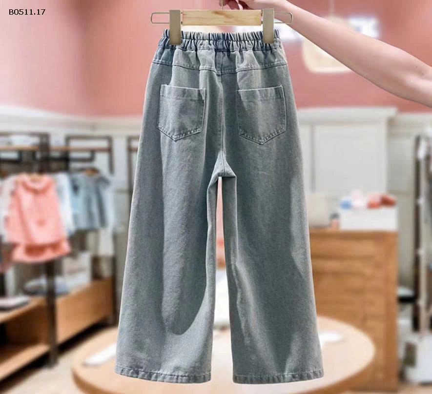 QUẦN JEAN SUÔNG MÈO BÉ GÁI  - sỉ 150k