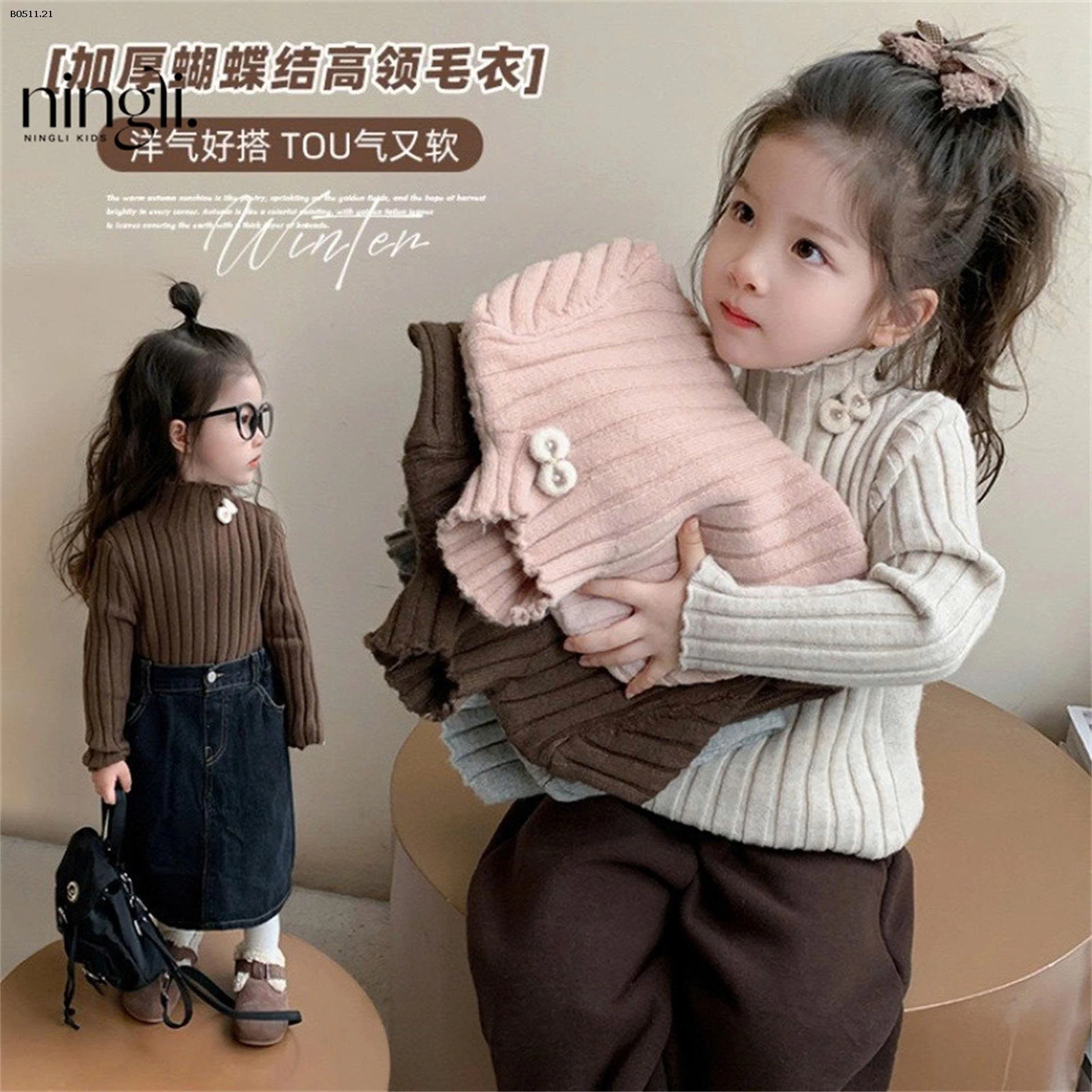 ÁO LEN CỔ LỌ BG - sỉ 135k