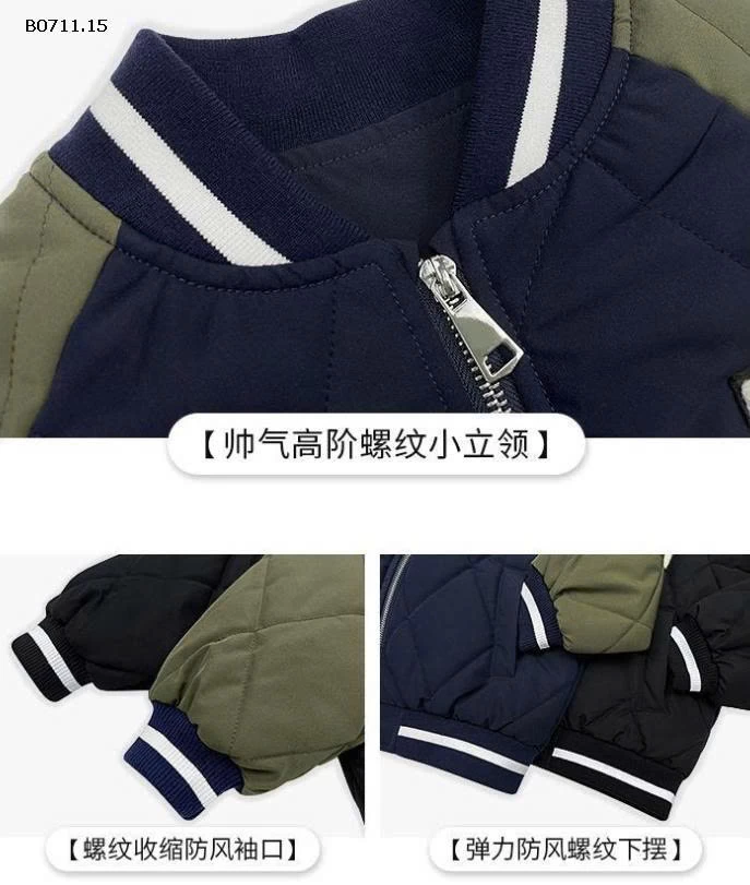 ÁO KHOÁC BOMBER BÉ TRAI BÉ GÁI-Giá sỉ 145k