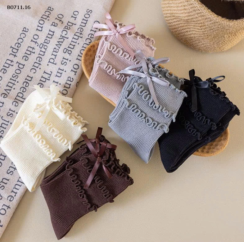 SET 5 TẤT NƠ BÈO BG-Giá sỉ 110k /1 set 5đ 