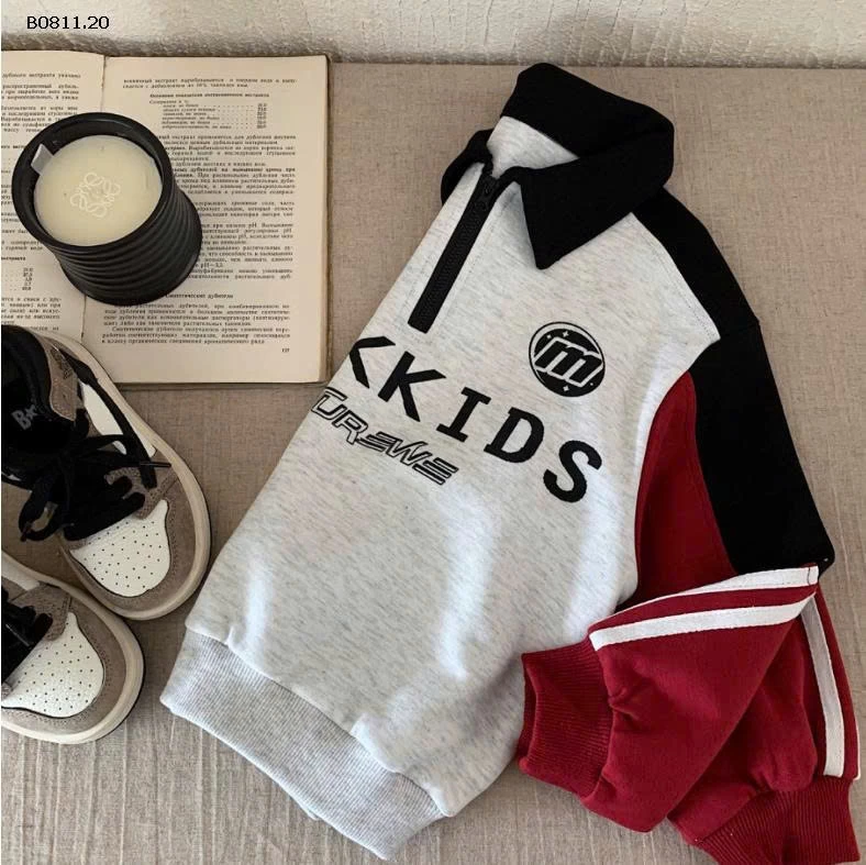 ÁO NỈ THỂ THAO OOOKKIDS CHO BÉ  - sỉ 185k
