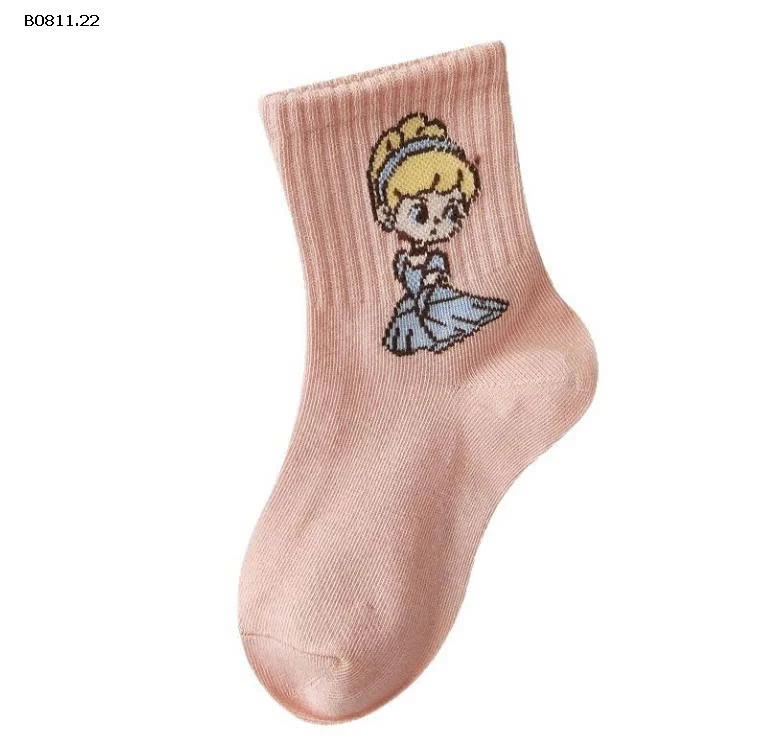 SET 5 ĐÔI TẤT CÔNG CHÚA CHO BG  - sỉ 59k/set 5 đôi