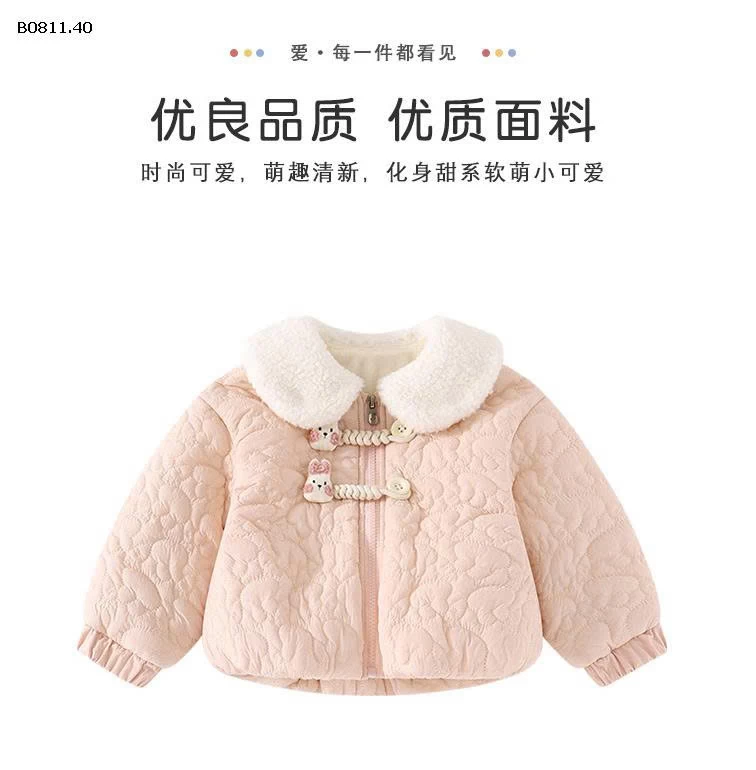 ÁO KHOÁC THỎ CỔ LÔNG BG-Giá sỉ 210k