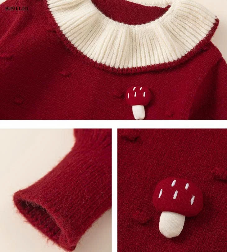 VÁY LEN NẤM ĐỎ M.BANG-Giá sỉ 284k