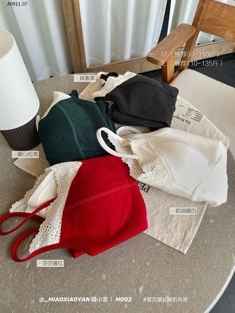 ÁO 2 DÂY PHỐI REN NỮ KÈM ĐỆM NGỰC- sỉ 159k