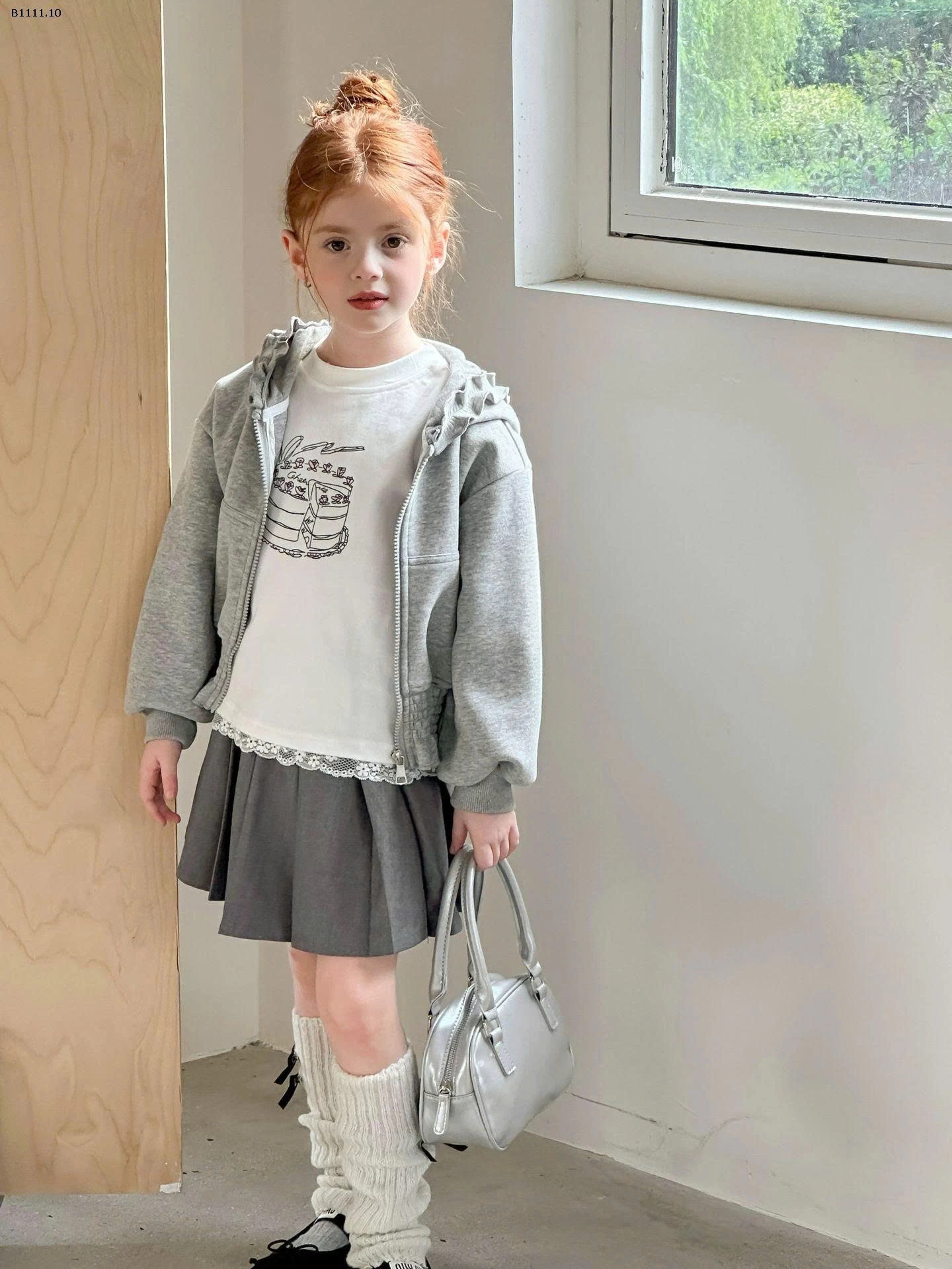 ÁO KHOÁC NỈ VIỀN BÈO TIỂU THƯ- Giá sỉ sz 90-140 giá 215k  sz 150 giá 229k 