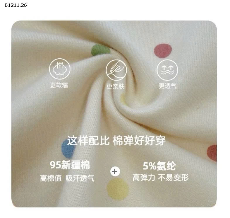 Bộ đồ ngủ cotton xoăn  nhà Hey Honey  thu đông cho bt bg- sỉ giá  size 90-110 giá 138k size 120-130 giá 150k size 140-150 giá 164k