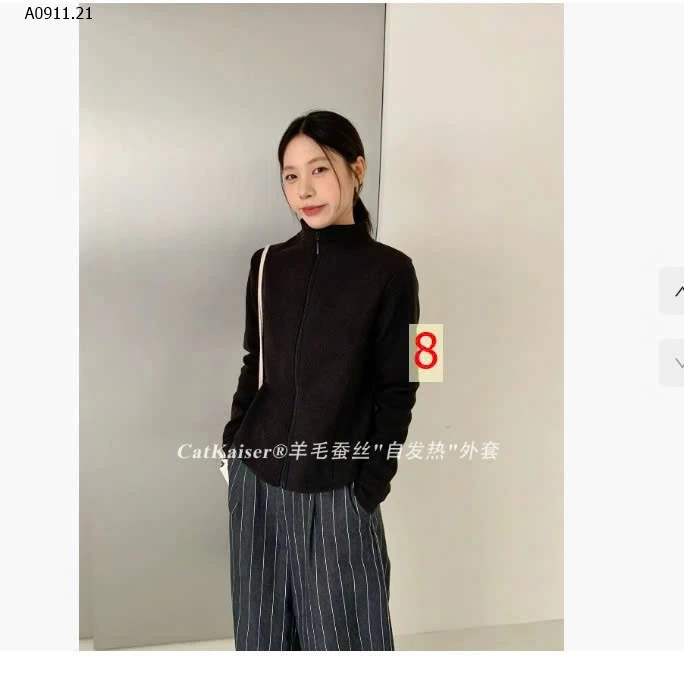 ÁO KHOÁC KÉO KHÓA CATKAISER - sỉ 162k