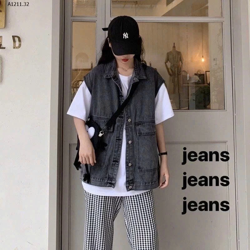 ÁO KHOÁC GILE DENIM NỮ - sỉ 142k