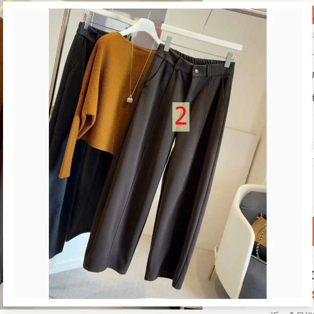 Quần dạ ANNA dáng suông, cạp chun lưng thoải mái, hack dáng vô cùng - sỉ 210k