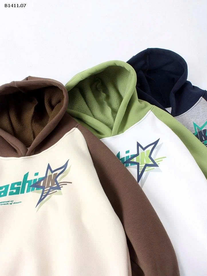 Áo nỉ trùm đầu phong cách Hàn Quốc thu/đông cho trẻ -Giá sỉ 148k