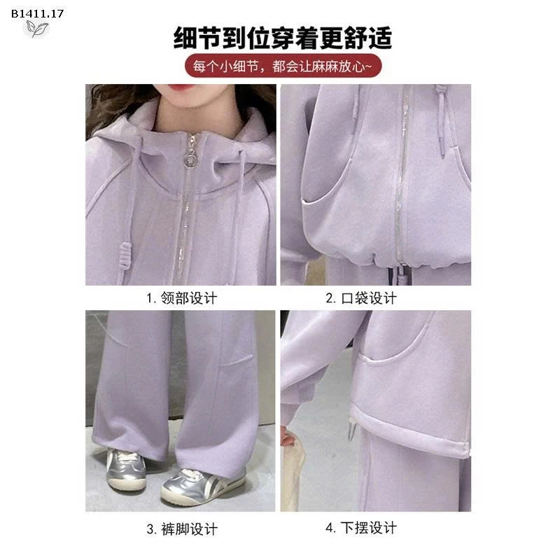 SET NỈ TRƠN KHÓA KÉO SIZE ĐẠI- sỉ 324k